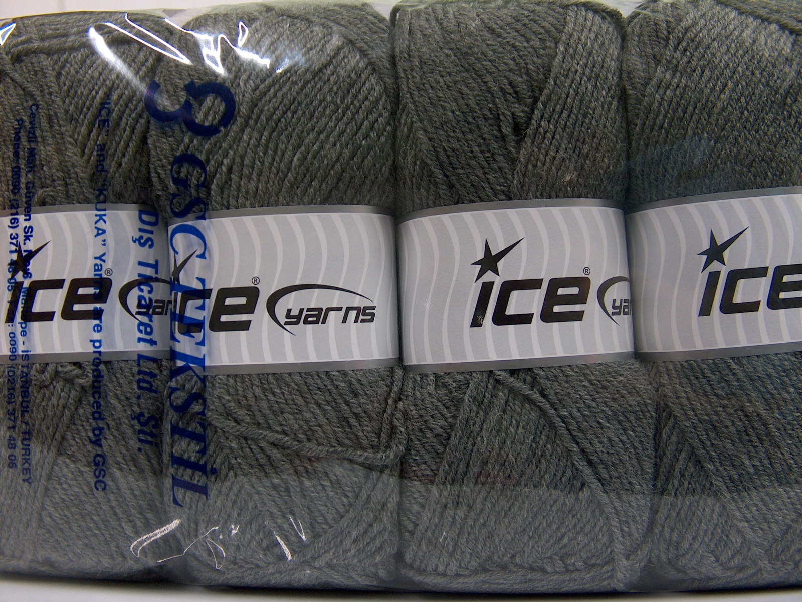 Grijs Herfst Winter Garens 4x100gr