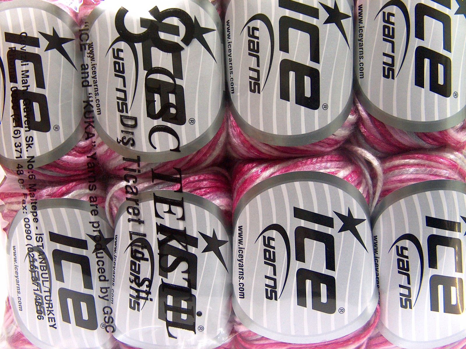 Wit|Licht Grijs|Roze tinten Lente Zomer Garens 8x50gr