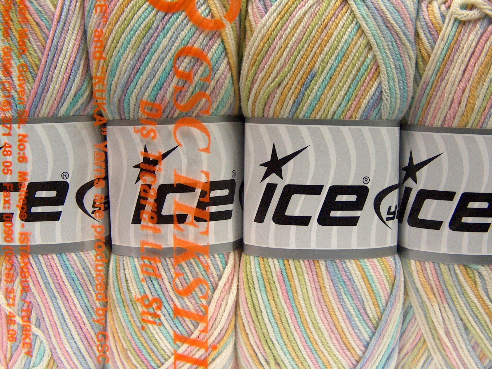 Pastelregenboog Lente Zomer Garens 4x100gr