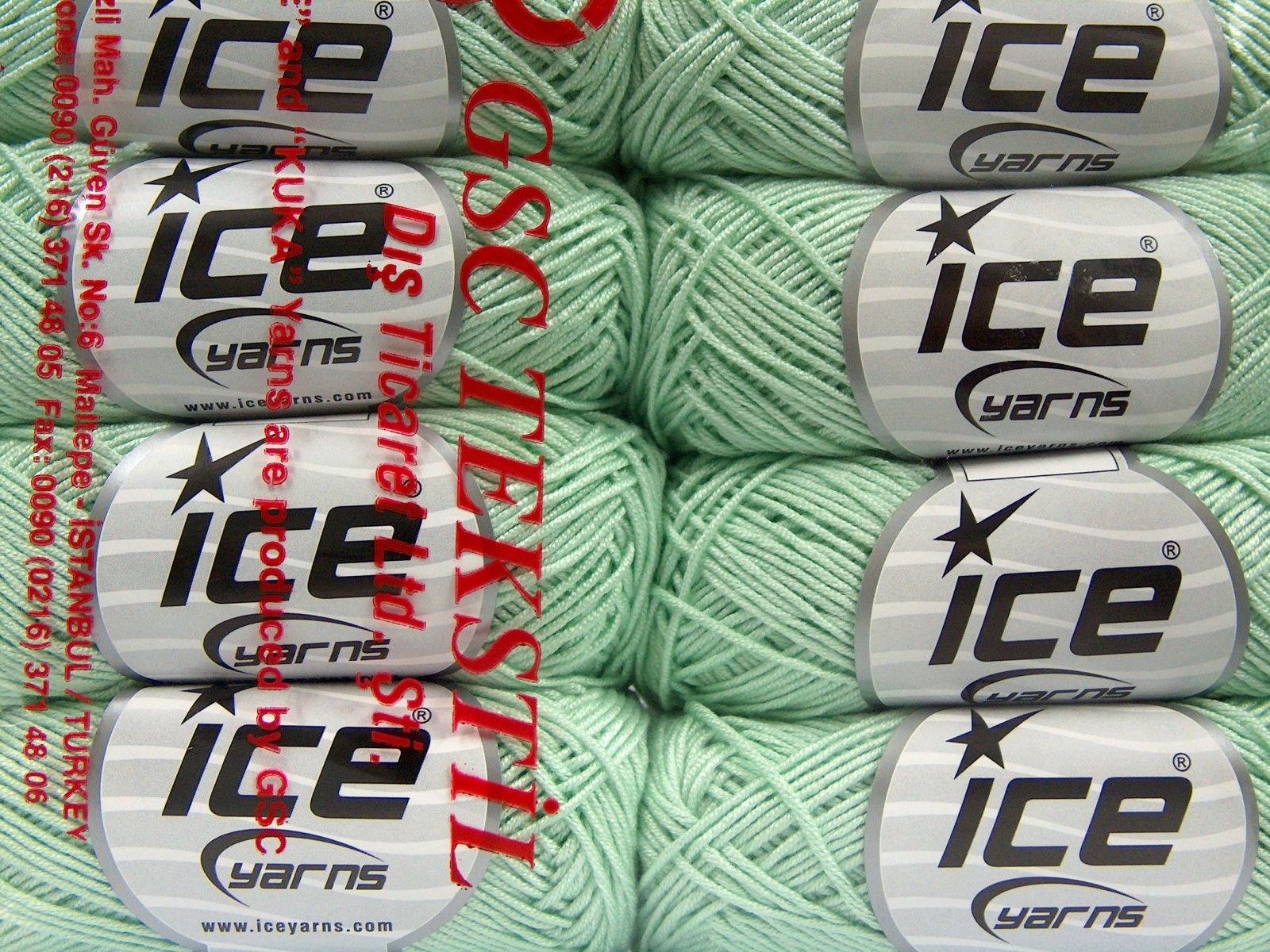 Licht Mintgroen Baby Garens 8x50gr