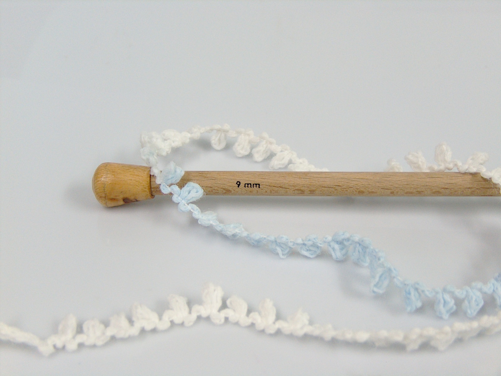 Wit|Blauw Tinten Boucle – Paillette – PomPom Yarns 4x100gr