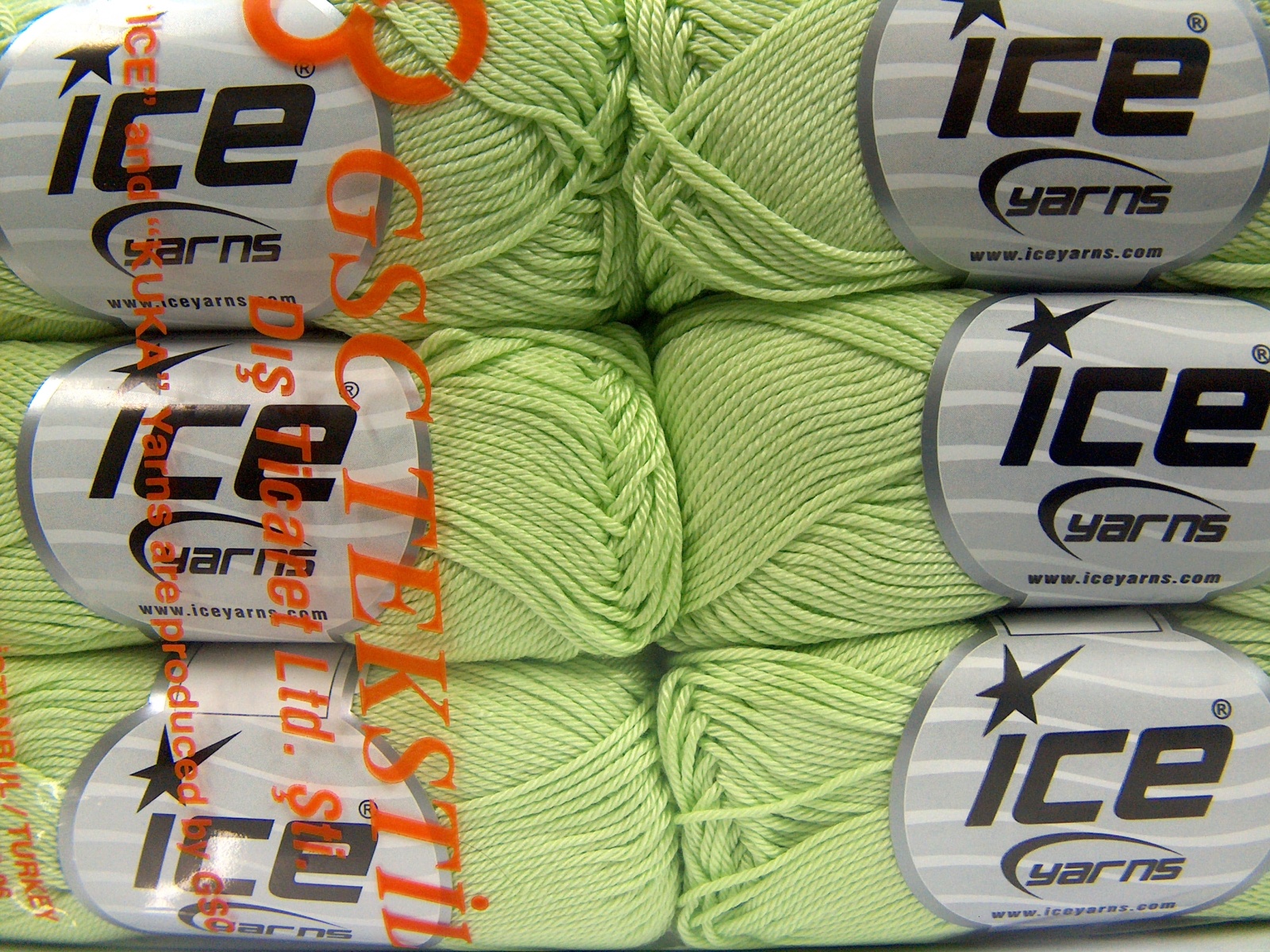 Licht Groen Lente Zomer Garens 6x50gr