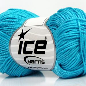 Turkoois Lente Zomer Gizz Katoen Garens 6x50gr