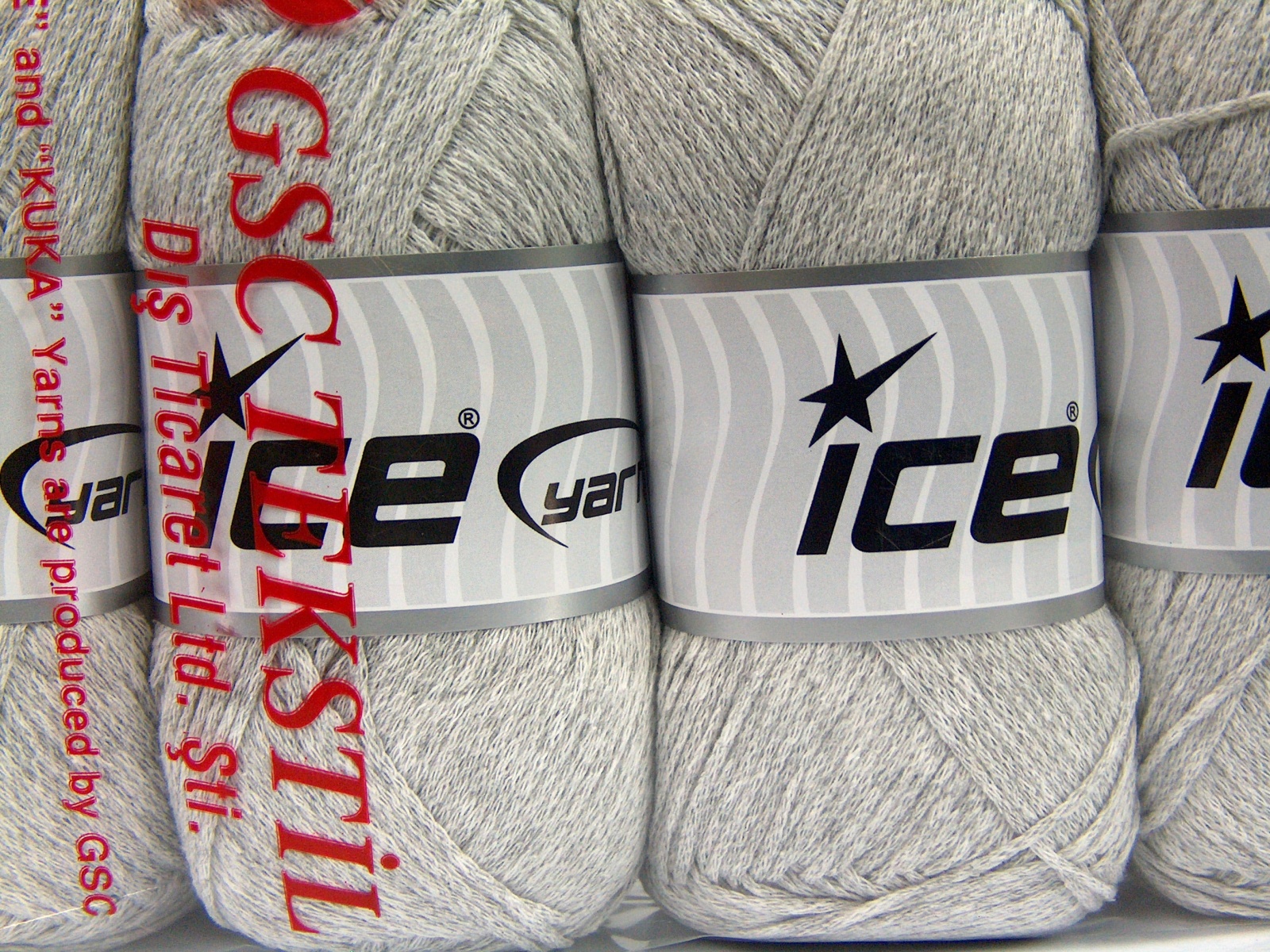 Licht Grijs Lente Zomer Garens 4x100gr