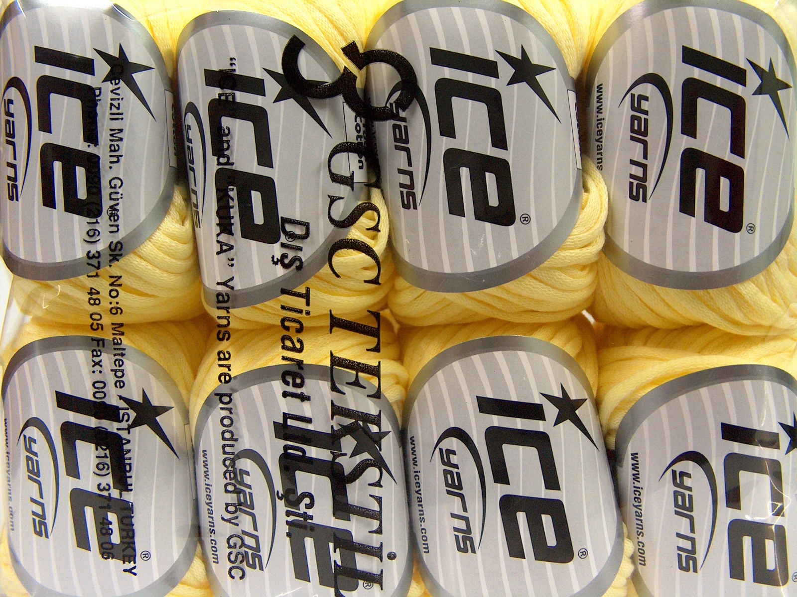 Licht Geel Lente Zomer Garens 8x50gr