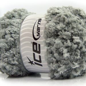 Licht Grijs Boucle – Paillette – PomPom Yarns 4x100gr