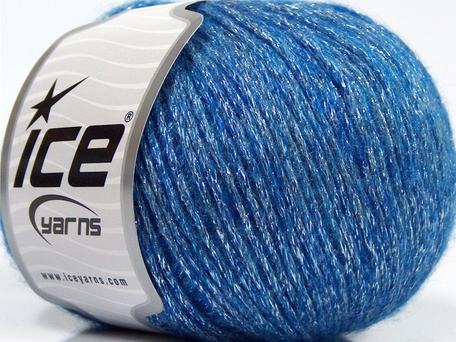 Blauw|Zilver Metallic Yarns 8x50gr