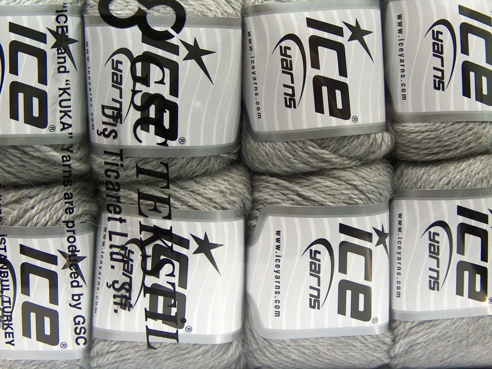 Licht Grijs Luxe Premium Garens 8x50gr