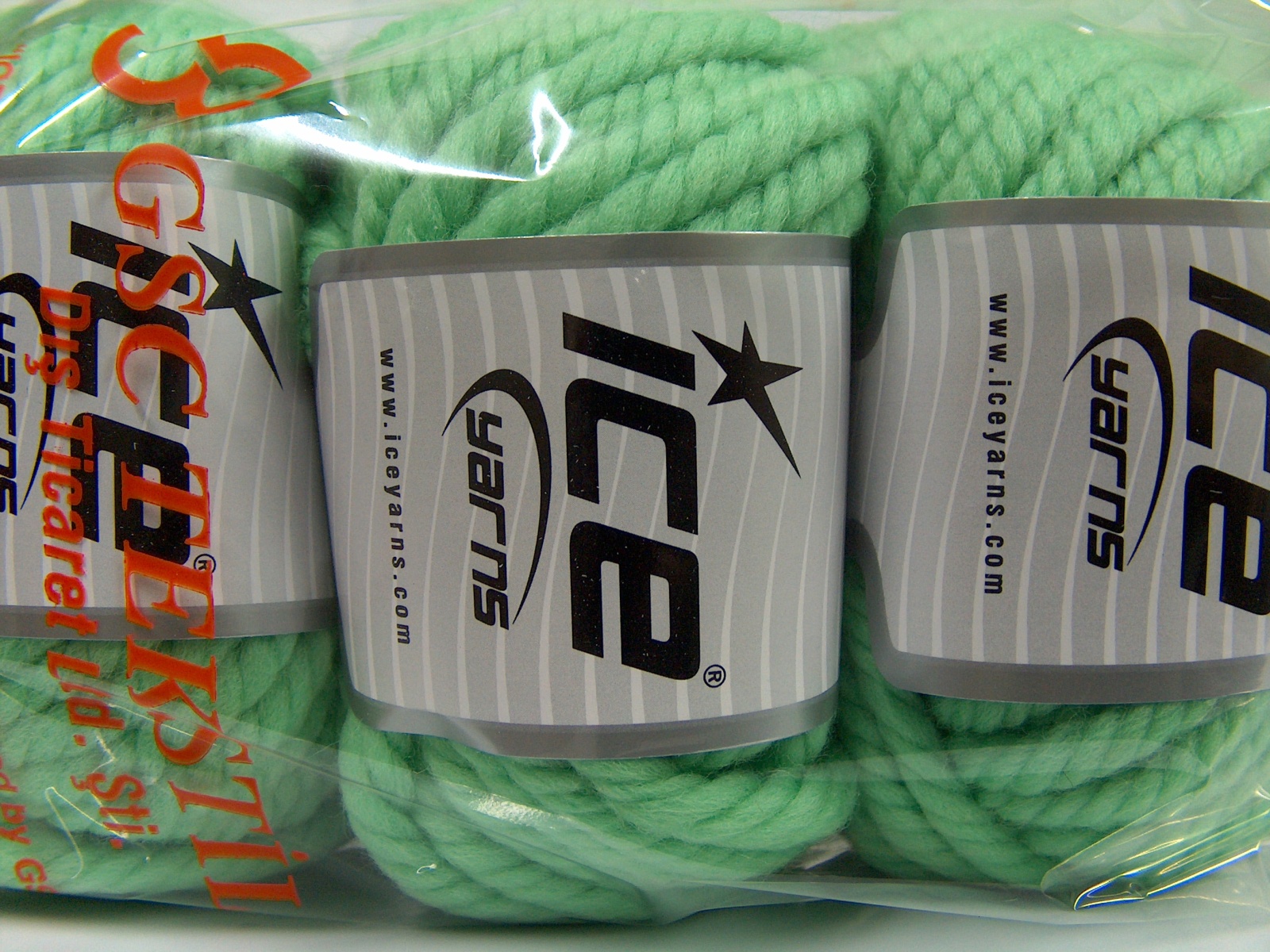 Licht Groen Herfst Winter Garens 3x100gr