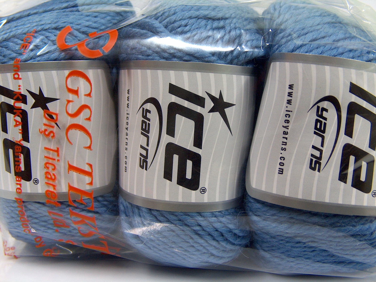 Lichtblauw Luxe Premium Garens 3x100gr