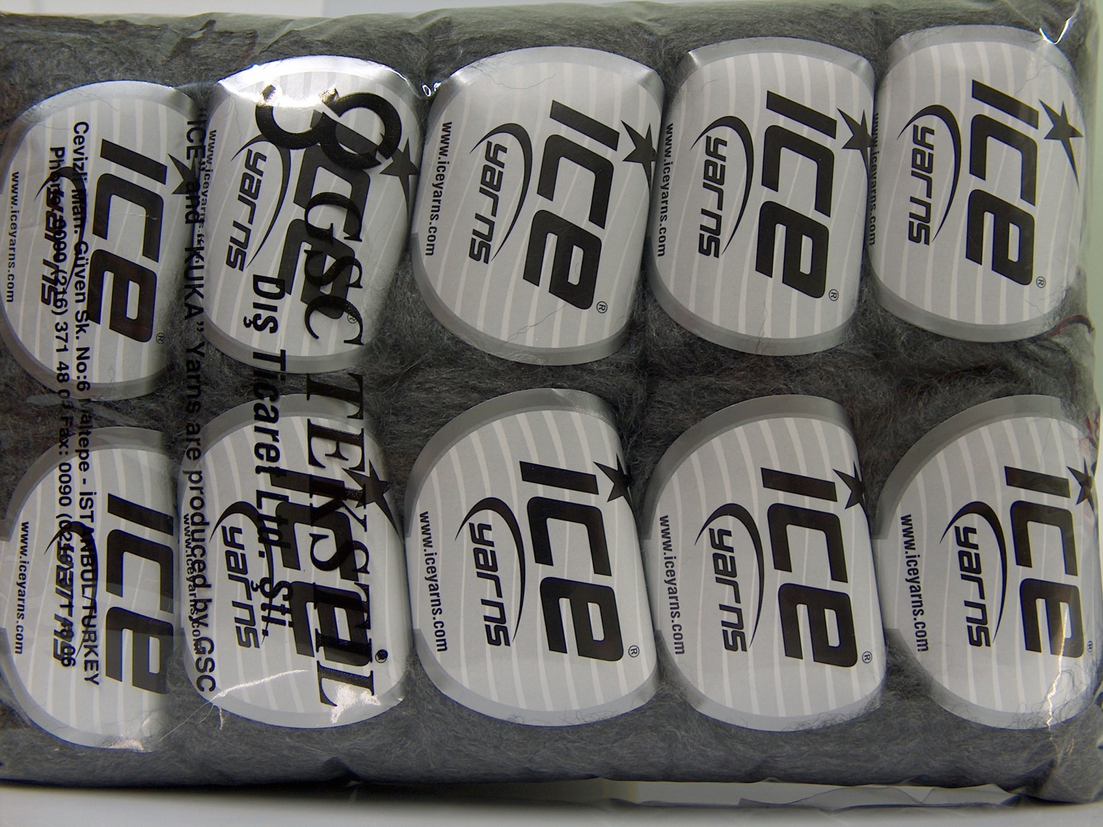 Donkergrijs Closeout Yarns 10x30gr