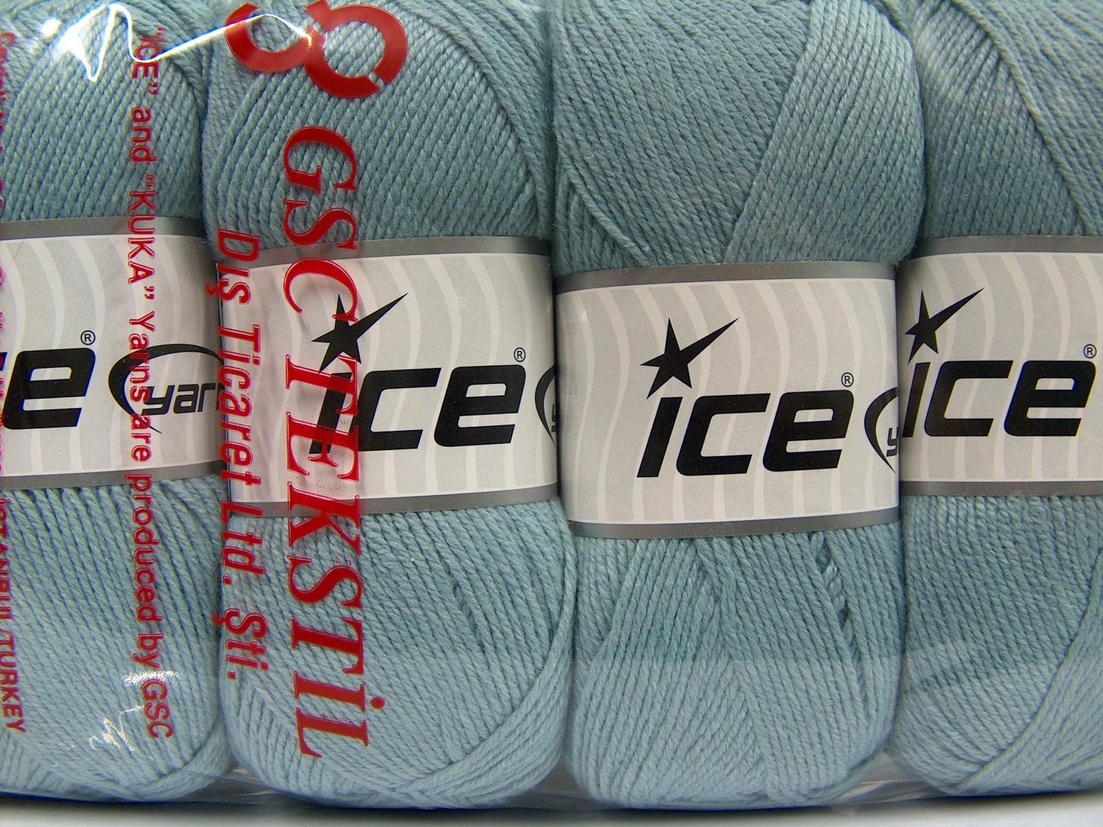 Licht Indigo Blauw Baby Garens 4x100gr