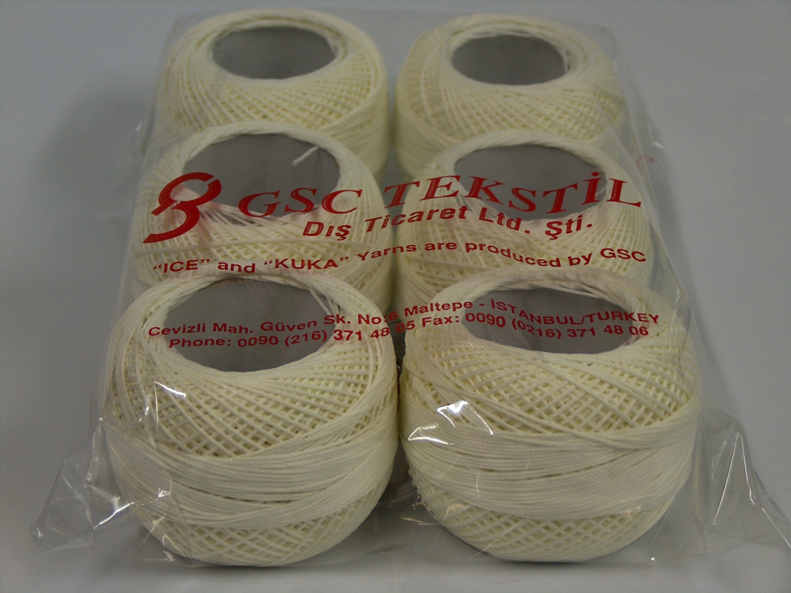 Licht Geel Crochet Embroidery NeedleCraft HandCraft 6x50gr