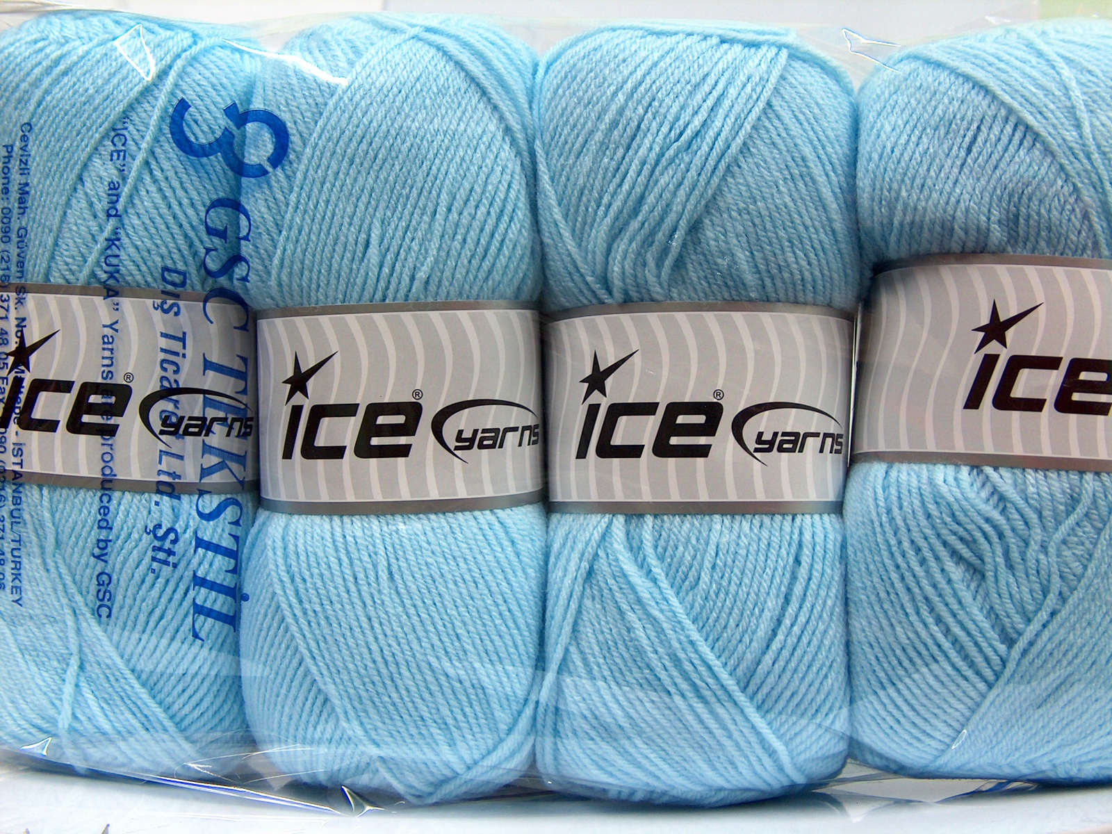 Baby Blauw Baby Garens 4x100gr