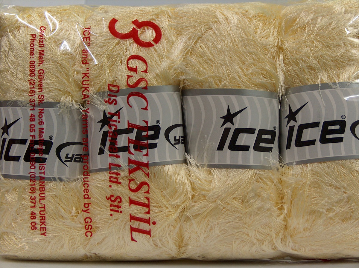 Crème Eyelash Yarns 4x100gr
