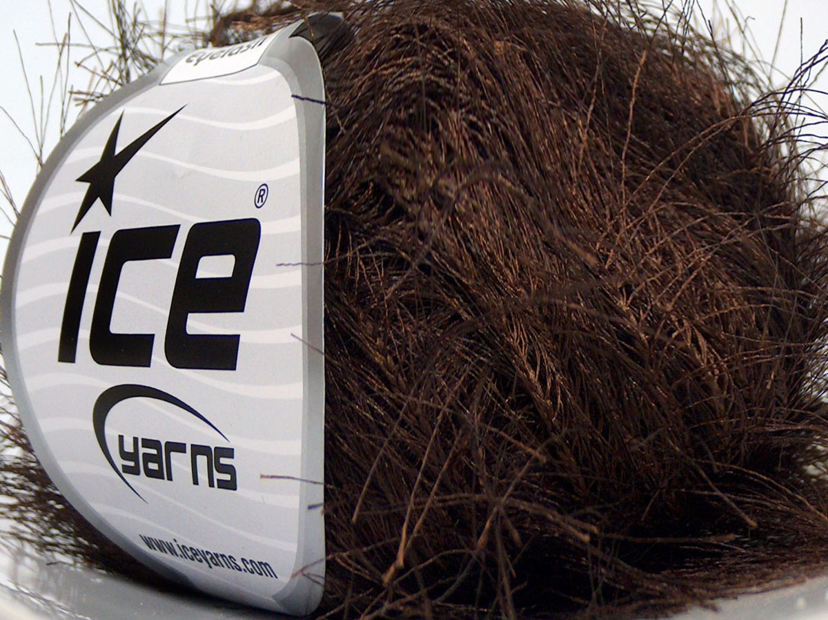 Koffiebruin Eyelash Yarns 8x50gr