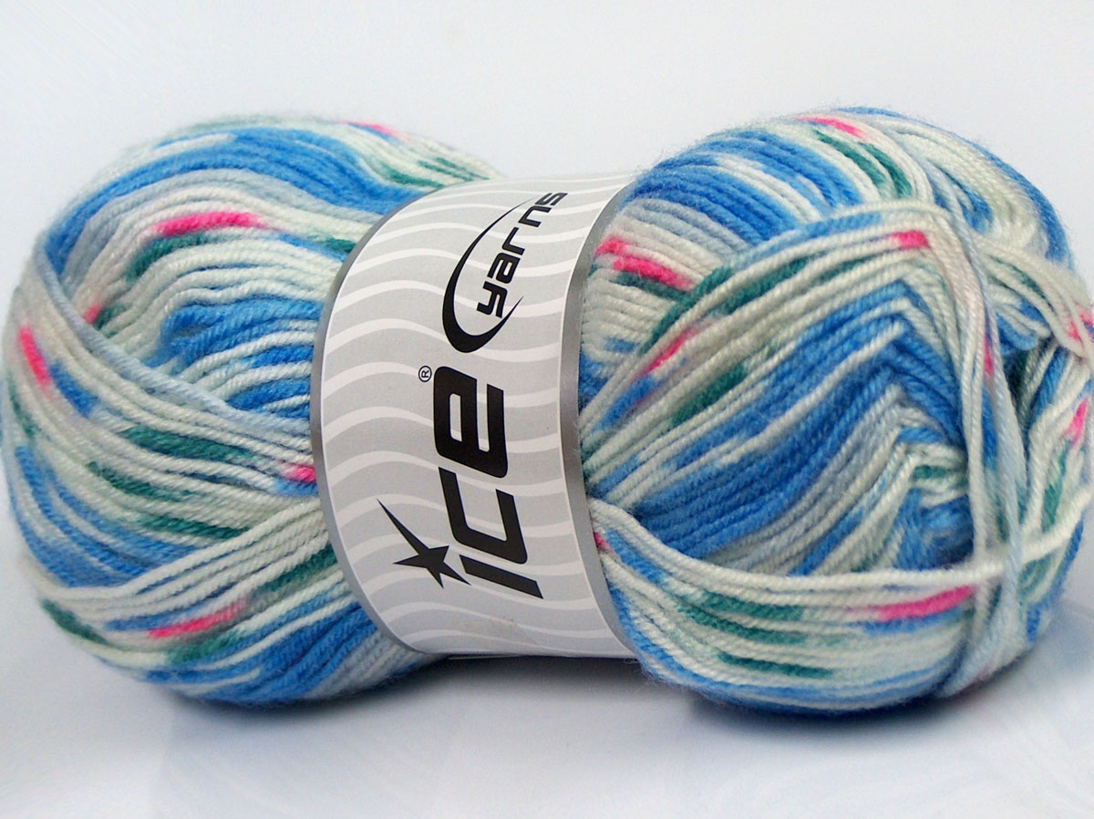 Blauw|Wit Closeout Yarns 4x100gr