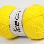 Neon geel Basic – Plain Yarns 4x100gr