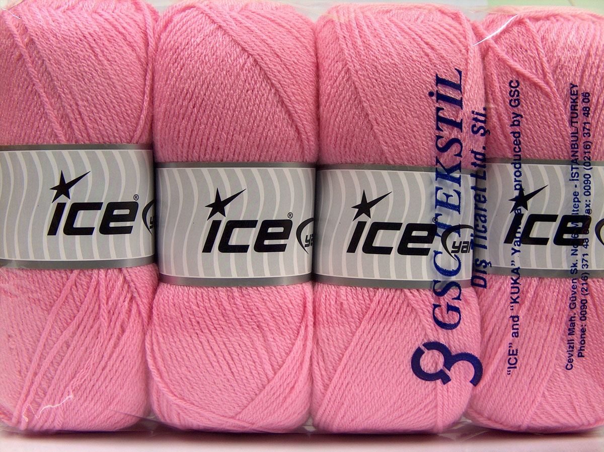 Roze Basic – Plain Yarns 4x100gr