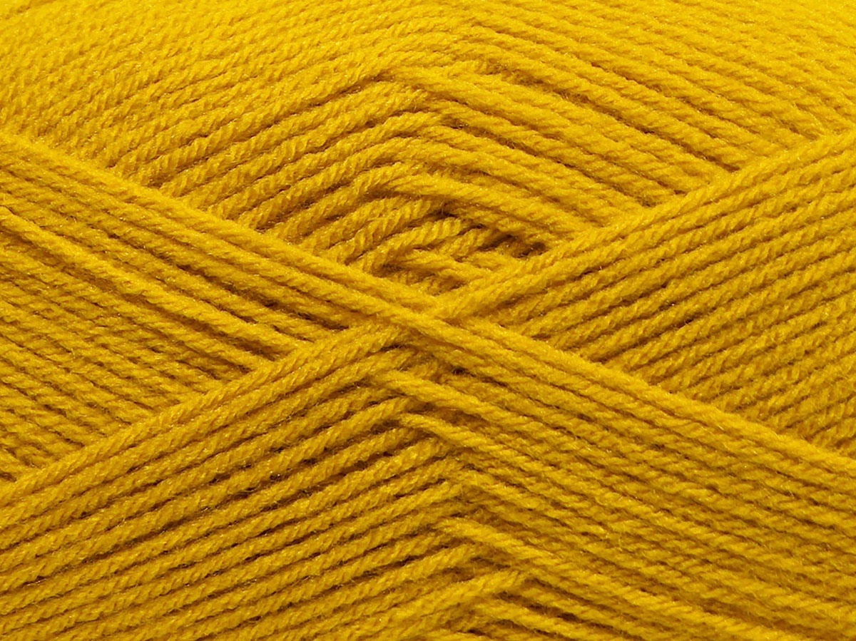 Donkergeel Basic – Plain Yarns 4x100gr