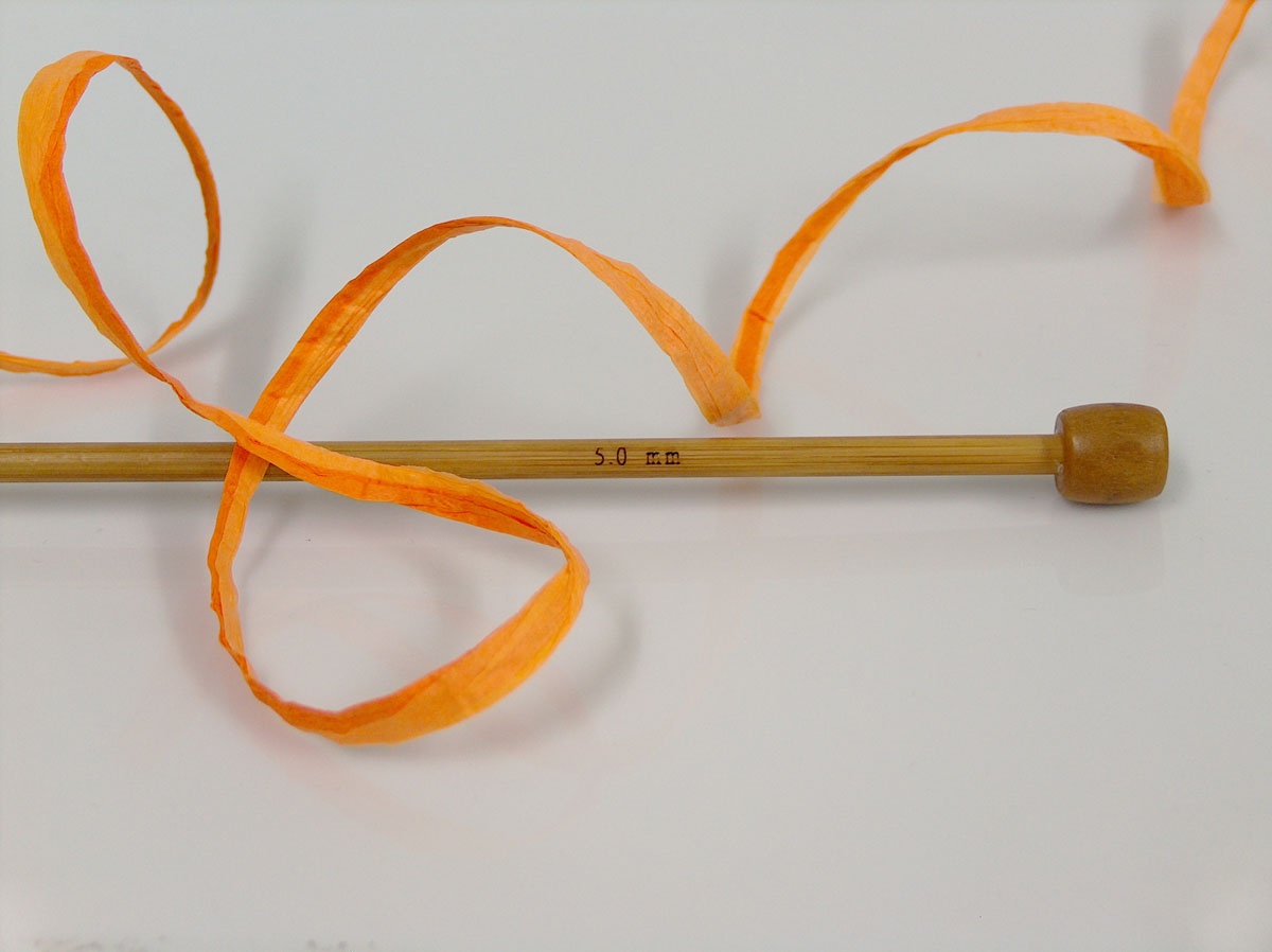 Oranje Haakgaren/Borduurgaren Raffia – 2x100gr