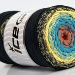 Zwart|Oranje|Turkoois|Geel Crochet Embroidery NeedleCraft HandCraft 1xgr