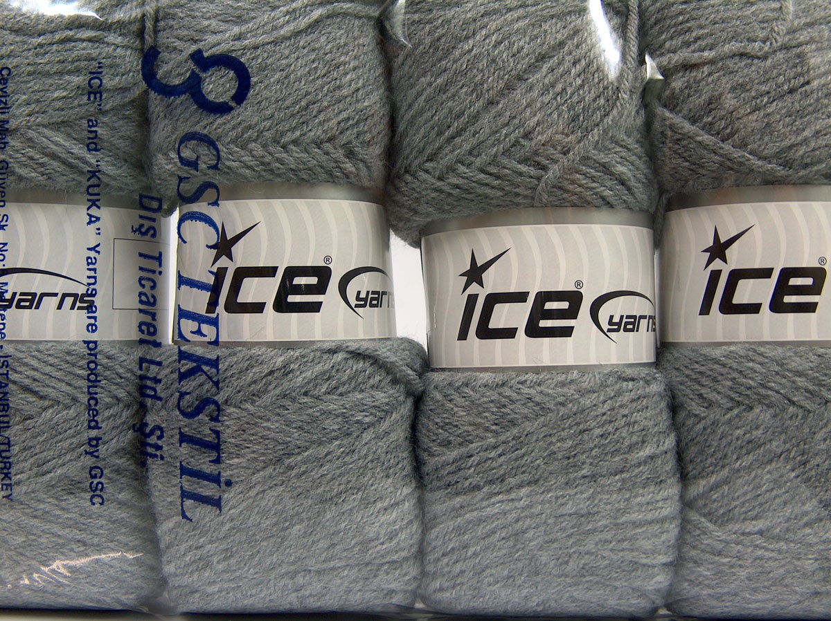 Grijs Basic – Plain Yarns 4x100gr
