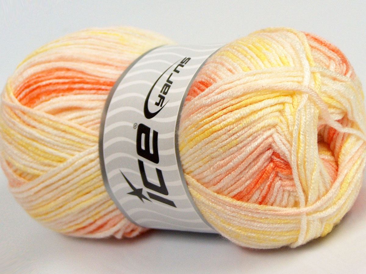 Oranje tinten|Gele tinten Baby Garens 4x100gr