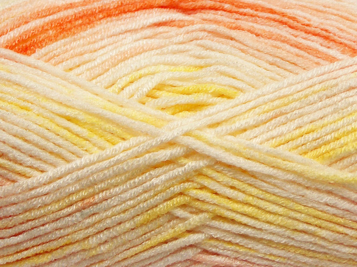 Oranje tinten|Gele tinten Baby Garens 4x100gr