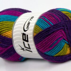 Groen|Oranje|Turkoois|Goud|Kastanjebruin|Fuchsia Baby Garens 4x100gr