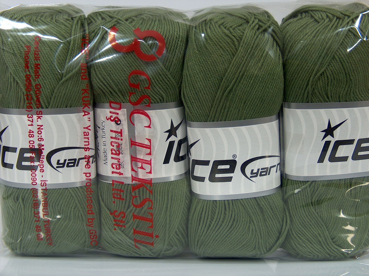 Licht Khaki Amigurumi Katoen Garen 4x100gr