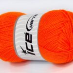 Neon oranje Basic – Plain Yarns 4x100gr