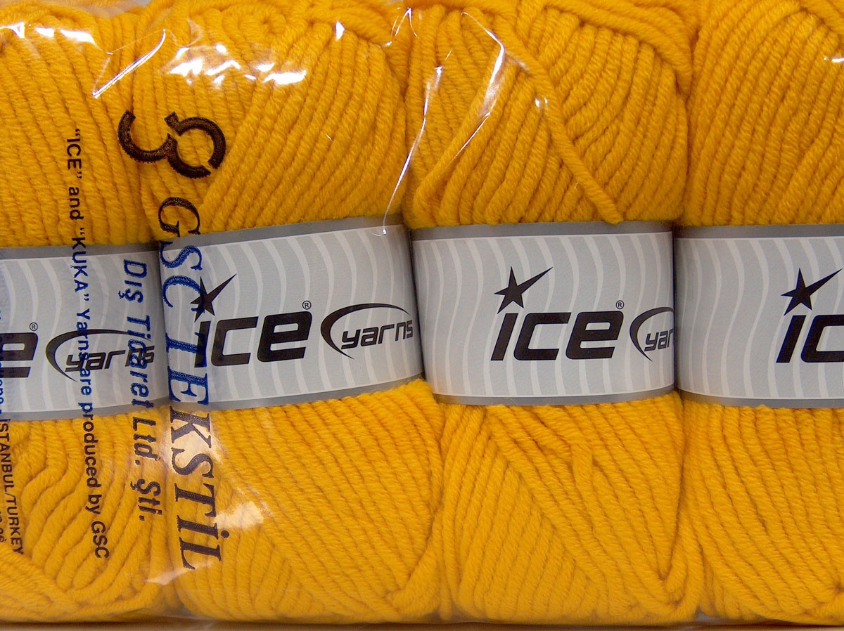 Geel Herfst Winter Garens 4x100gr