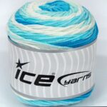 Wit|Mint Groen|Baby Blauw Cakes Yarns 3x100gr