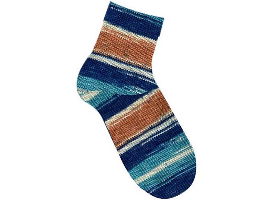 Kameel|Blauw Tinten Sokkengarens 4x100gr