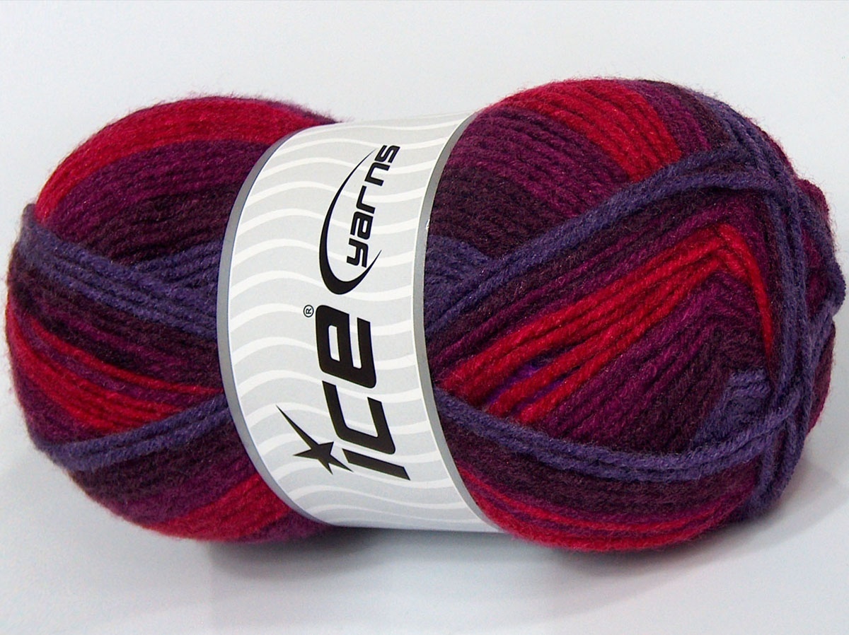 Rood|Lila|Bordeaux Baby Garens 4x100gr