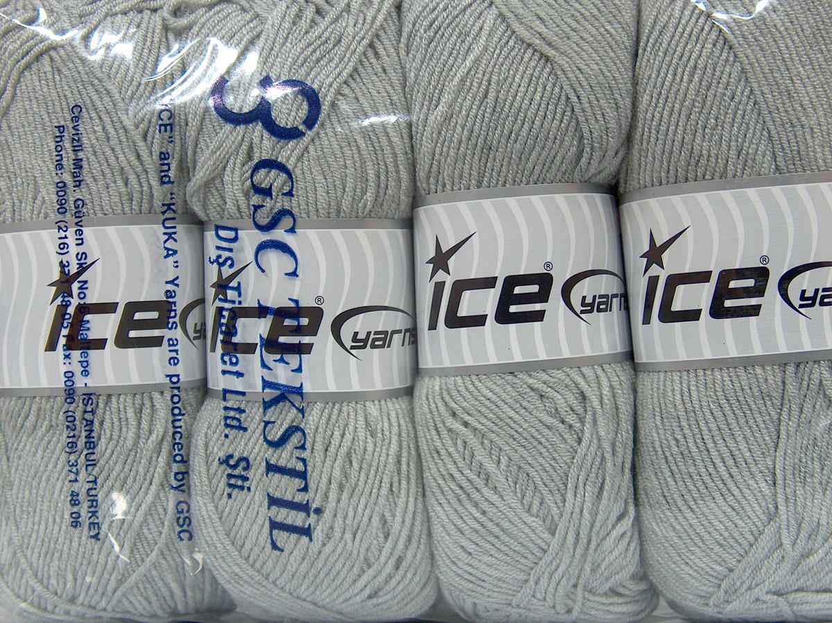 Licht Grijs Baby Garens 4x100gr