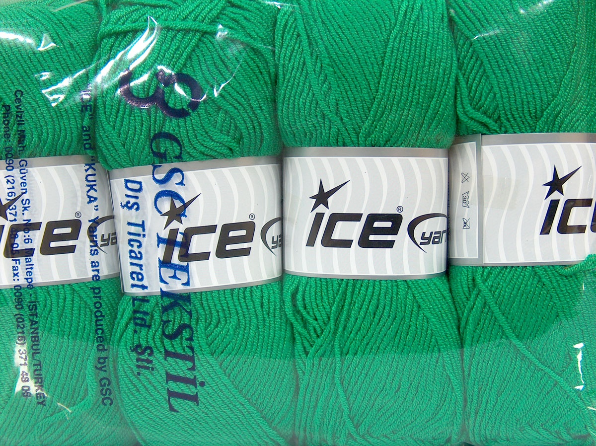 Donkergroen Baby Garens 4x100gr