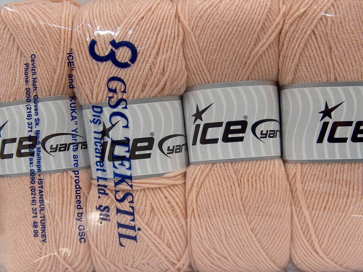 Licht Zalm Baby Garens 4x100gr