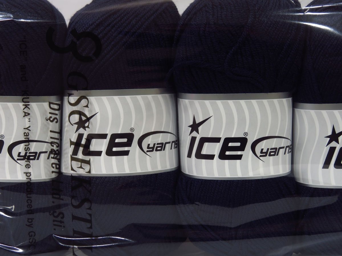 Donker Marineblauw Baby Garens 4x100gr