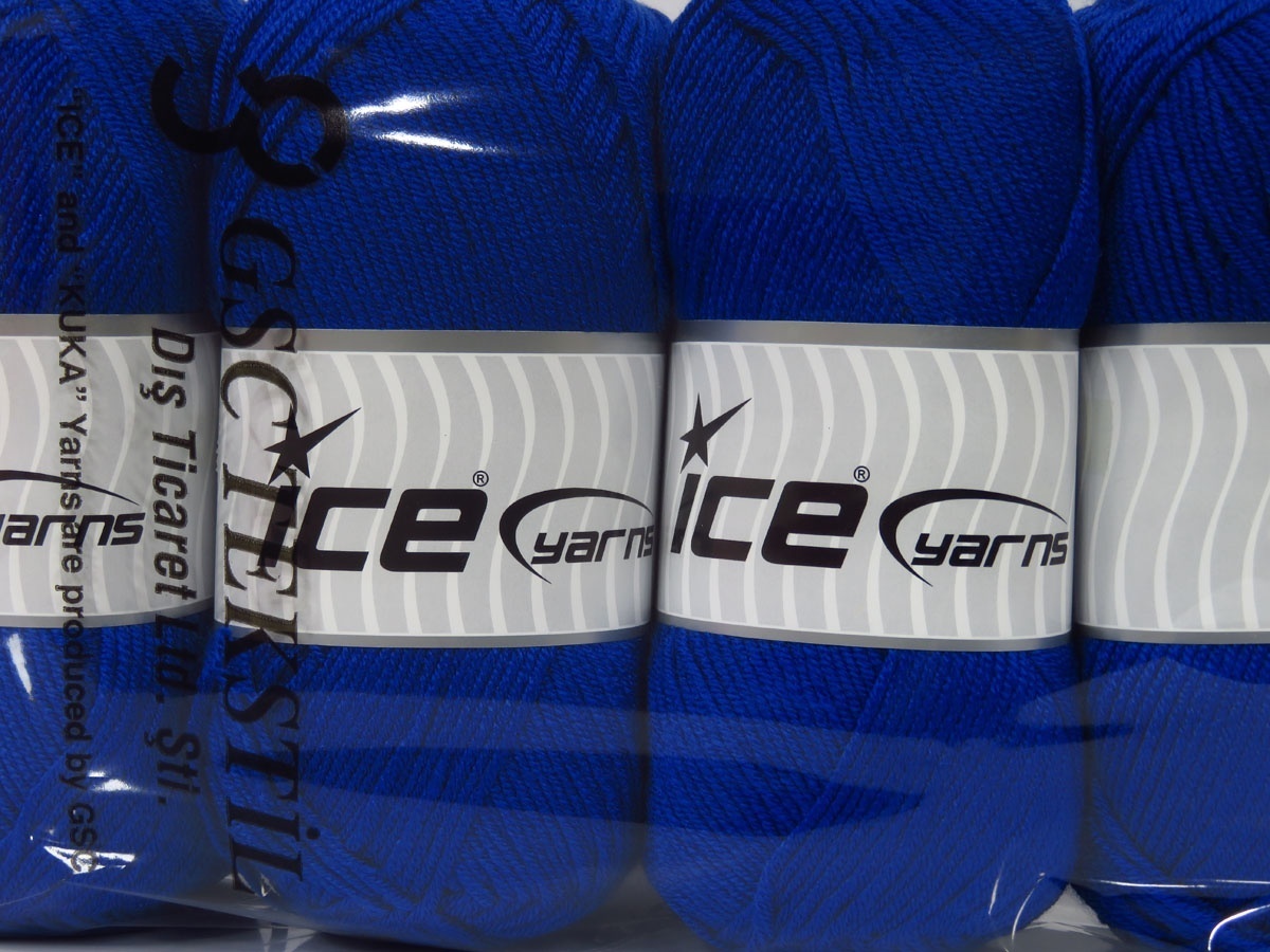 Saksisch blauw Baby Garens 4x100gr