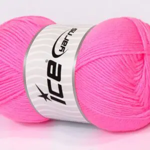 Neon roze Baby Garens 4x100gr