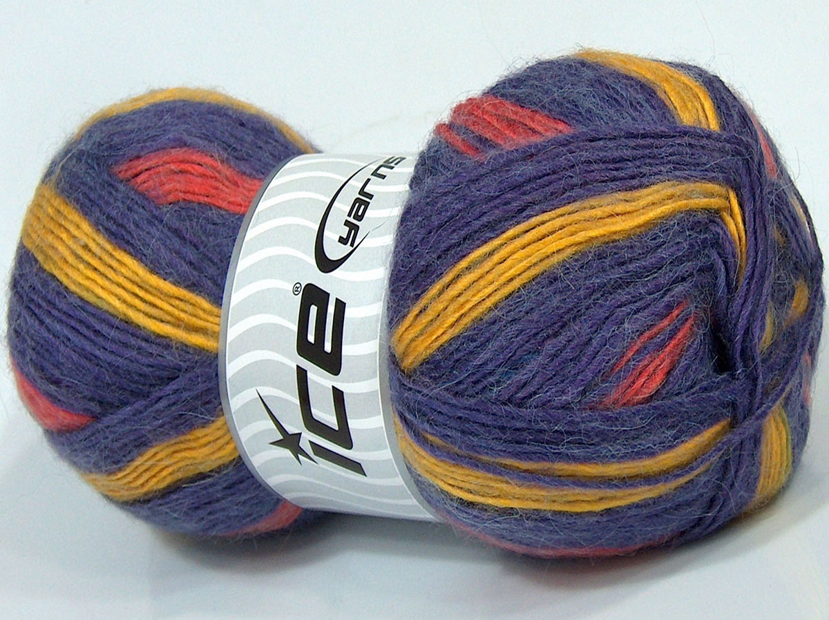 Oranje|Goud|Lavendel Herfst Winter Garens 4x100gr