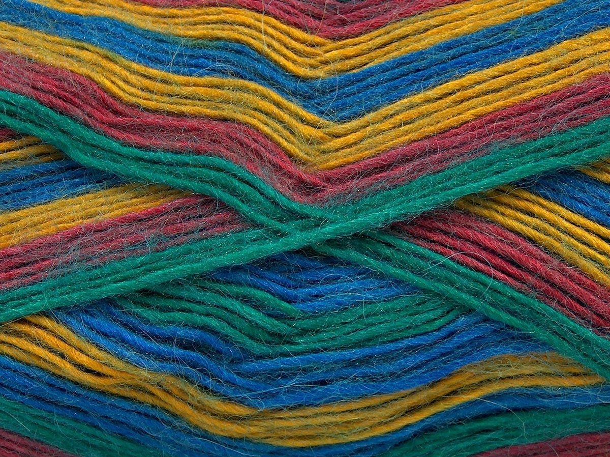 Blauw|Goud|Koper|Smaragdgroen Herfst Winter Garens 4x100gr