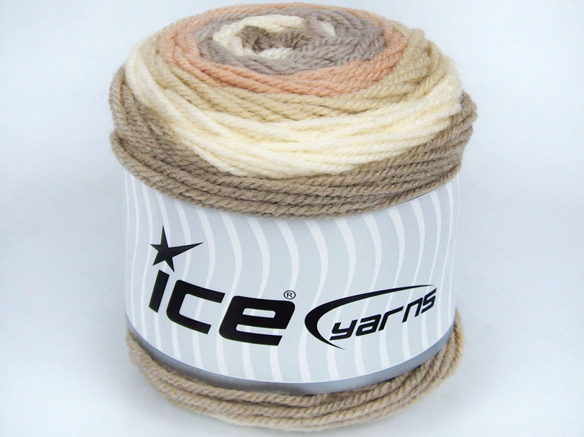 Cakegaren Crème|Beige|Licht Camel Garen Cake Yarns 3x100gr