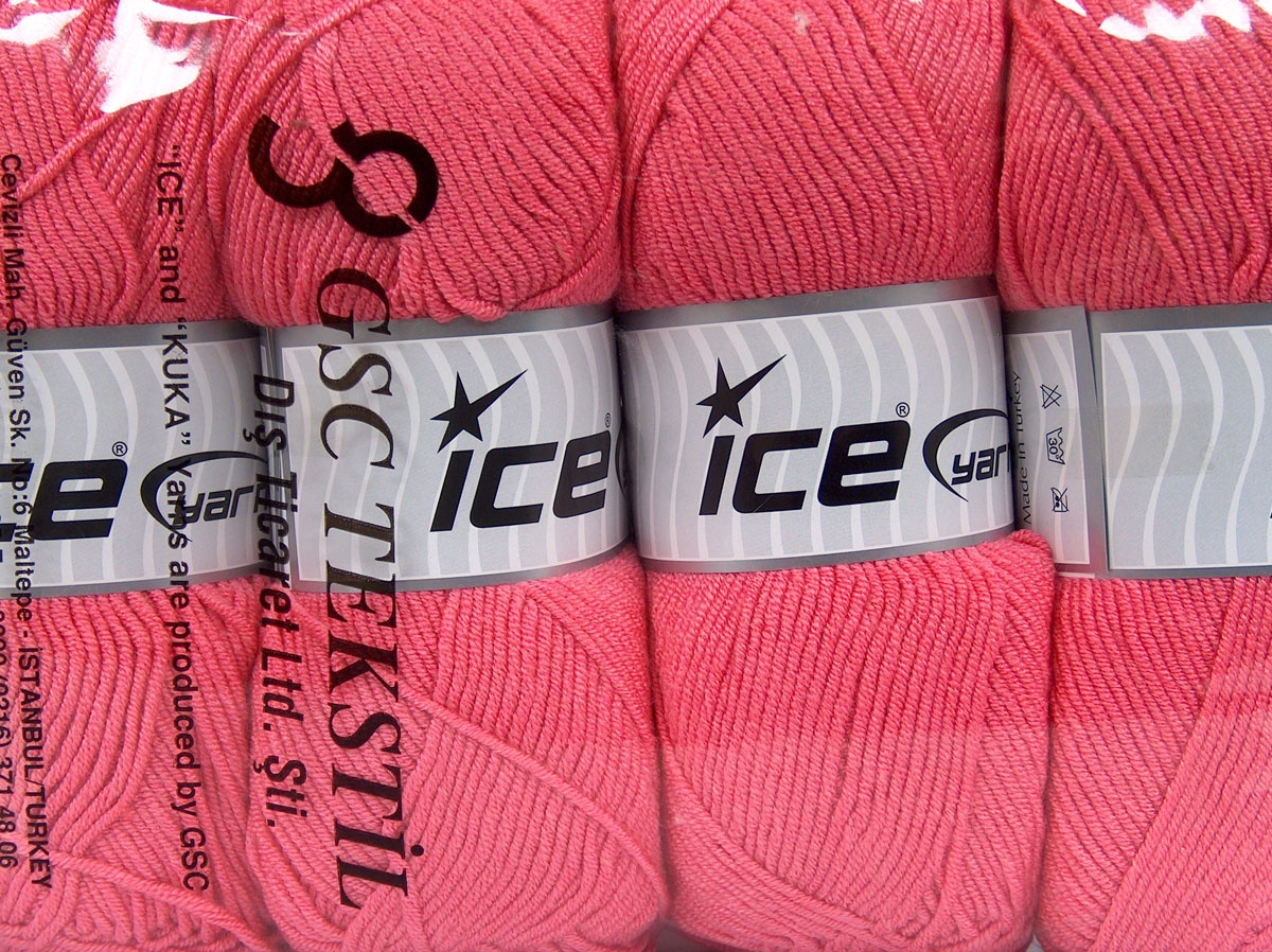 Zuurstokroze Baby Garens 4x100gr