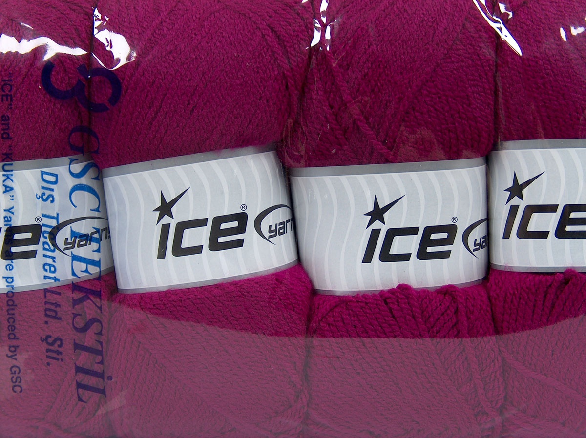 Donker Fuchsia Basic – Plain Yarns 4x100gr