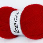 Rood Herfst Winter Garens Acryl Mohair Wol 4x100gr
