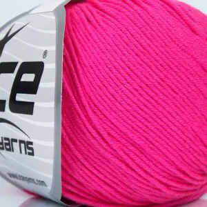 Neon roze Baby Garens 8x50gr