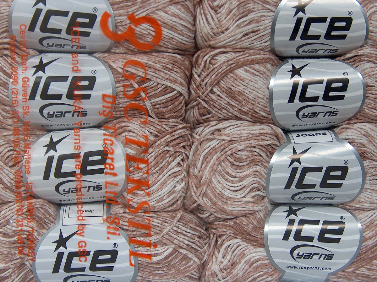 Wit|Licht Bruin Lente Zomer Garens 8x50gr